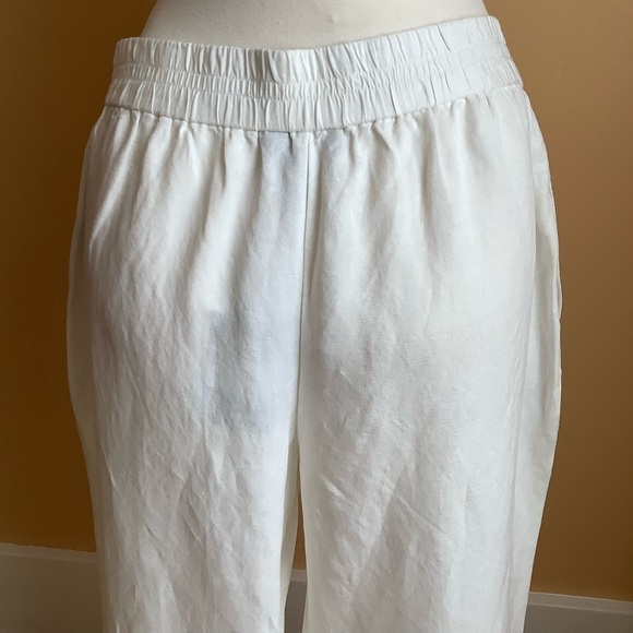 GANT Linen Blend Wide Leg Pants Size 10 - Picture 6 of 11
